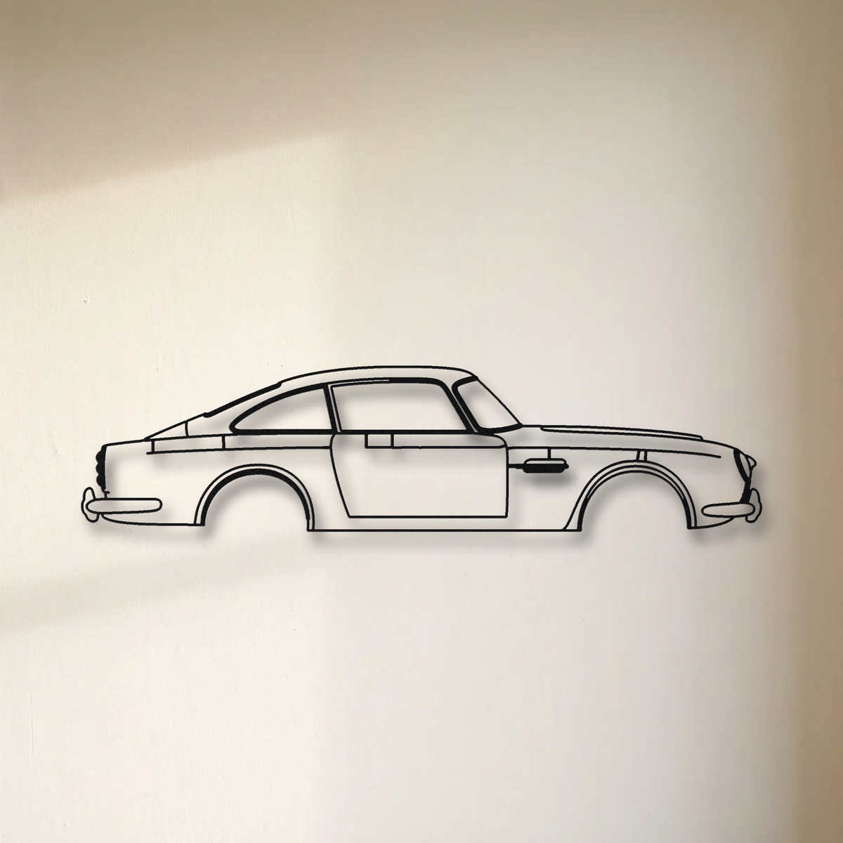 Aston Martin DB5 floating mount drop-shadow detail