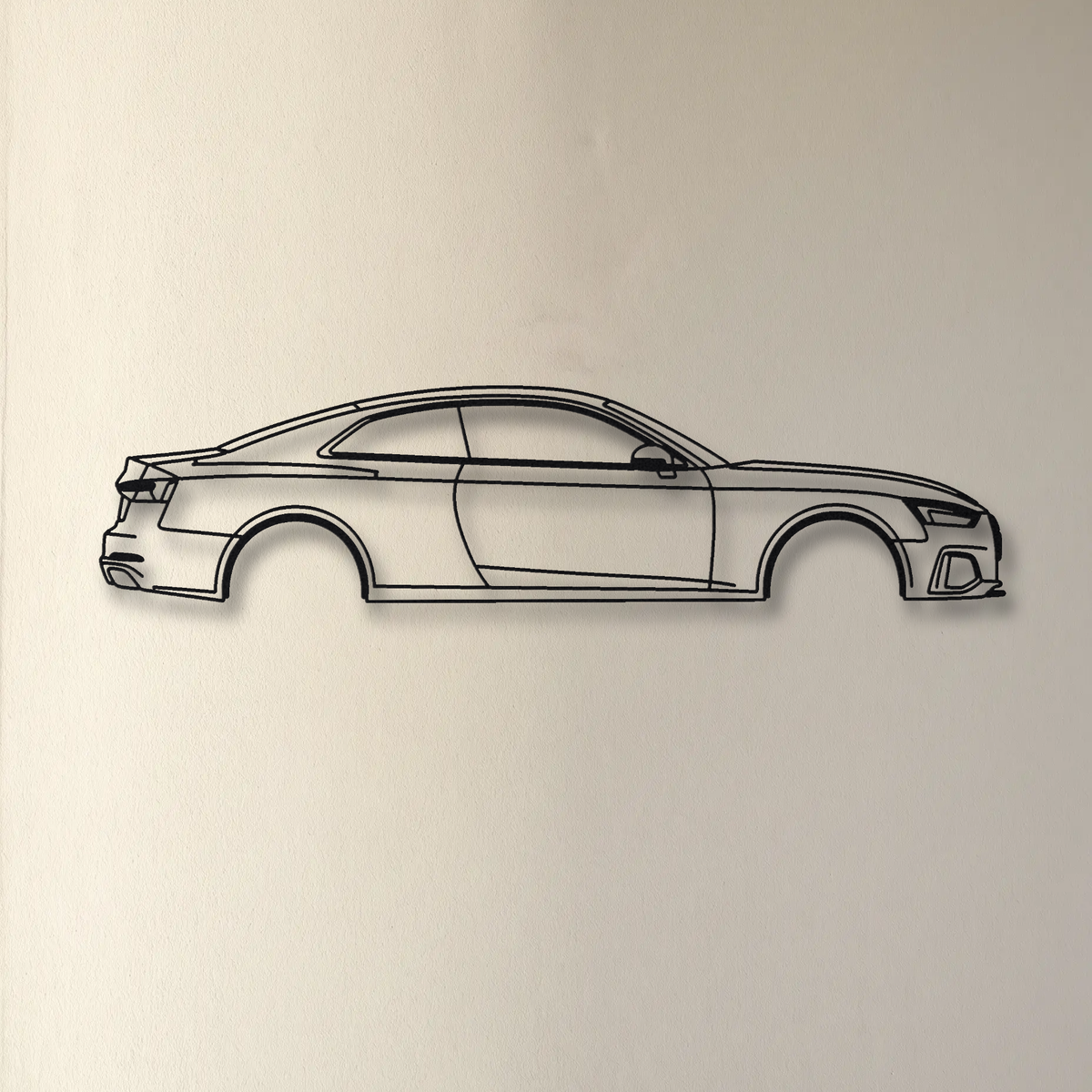 Audi RS5 Coupe F5 floating mount drop-shadow detail