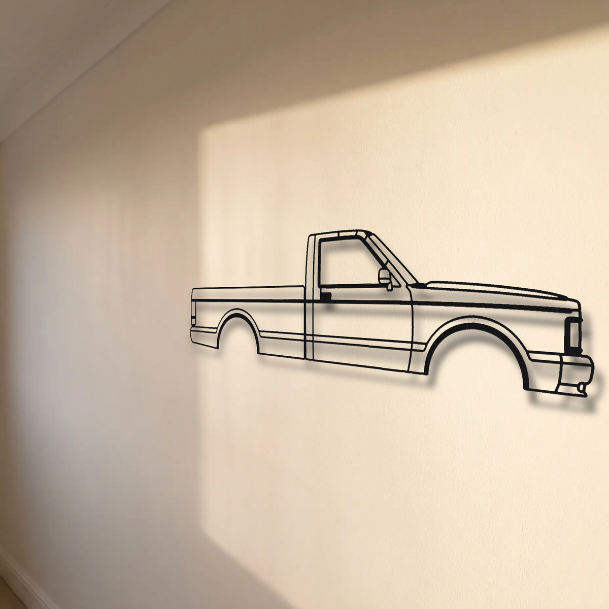 GMC Syclone floating mount drop-shadow detail