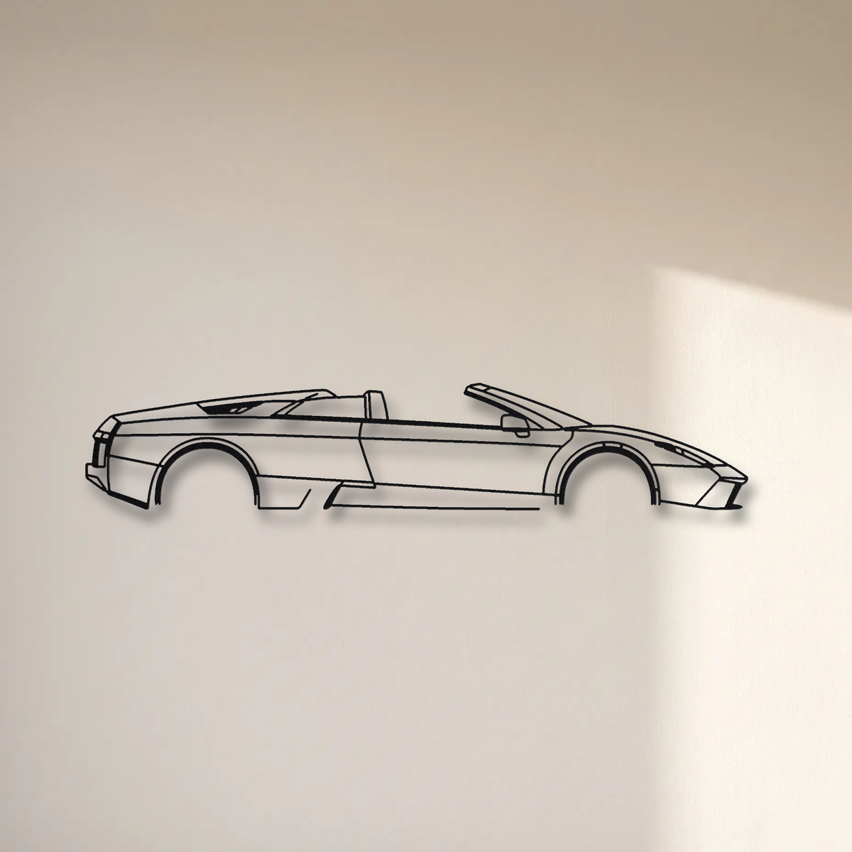 Lamborghini Murciélago Roadster floating mount drop-shadow detail
