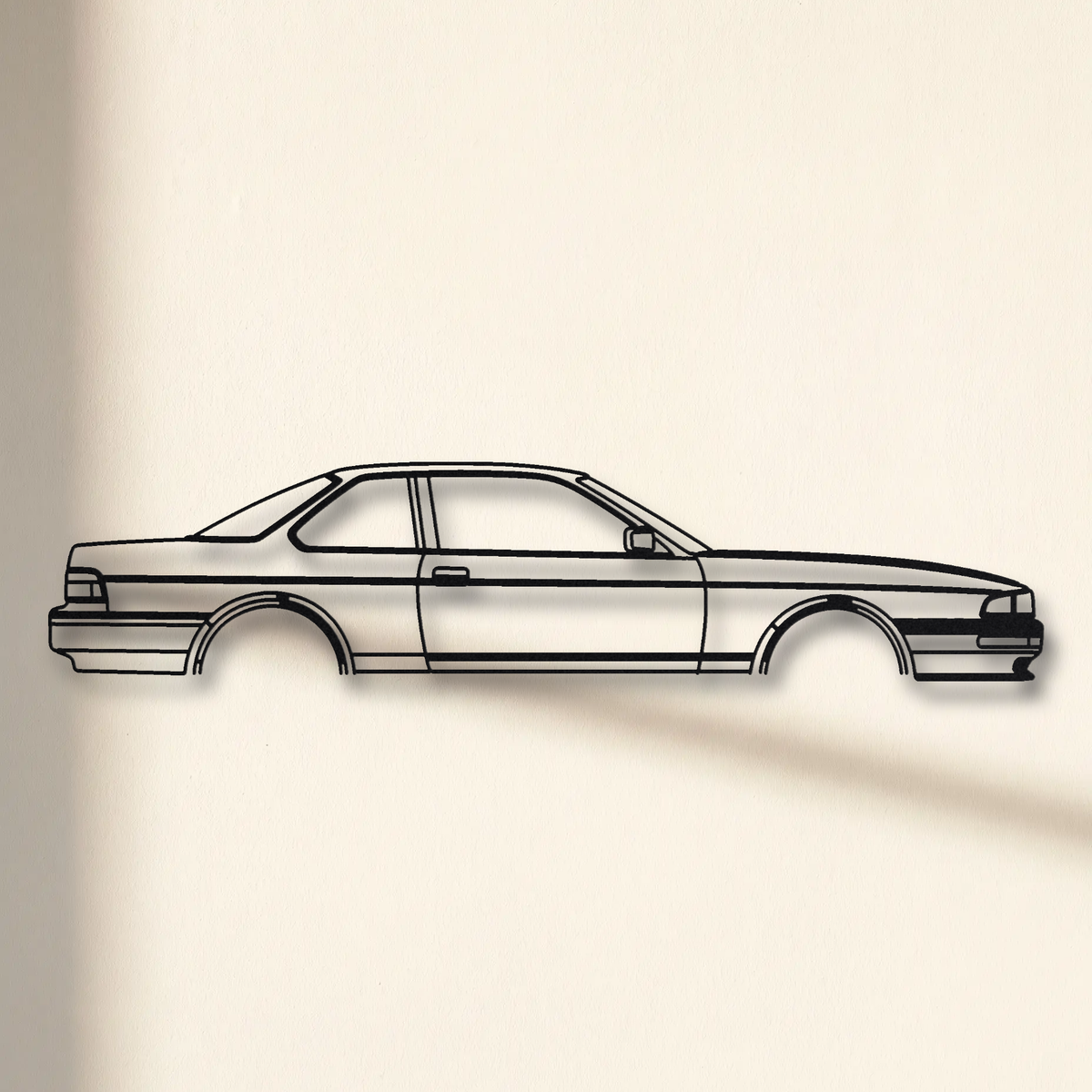 Honda Prelude Si Gen 3 floating mount drop-shadow detail