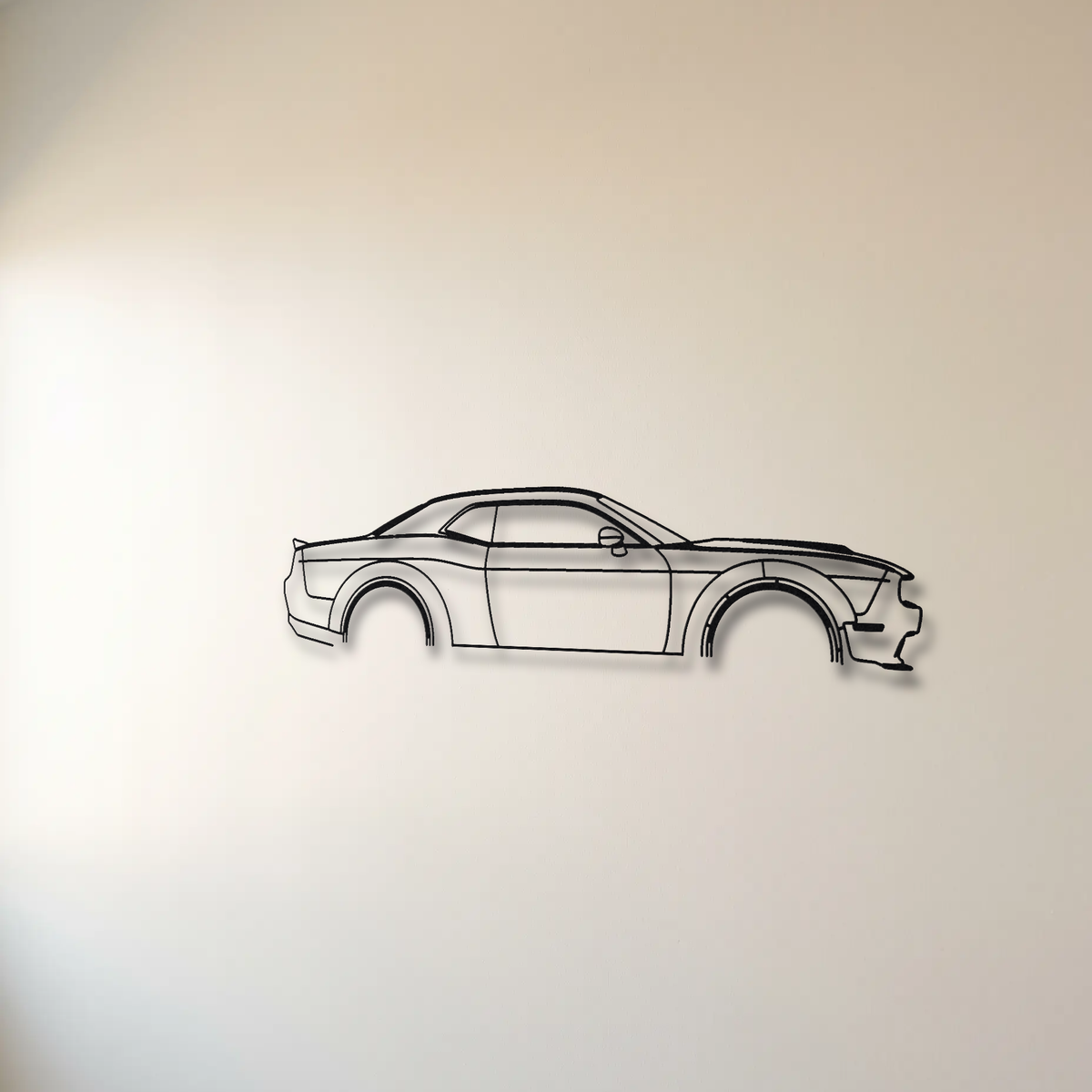 Dodge Challenger SRT Hellcat LA Widebody floating mount drop-shadow detail
