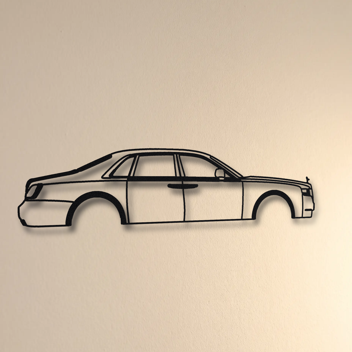 2021- Rolls-Royce Ghost Black Badge floating mount drop-shadow detail