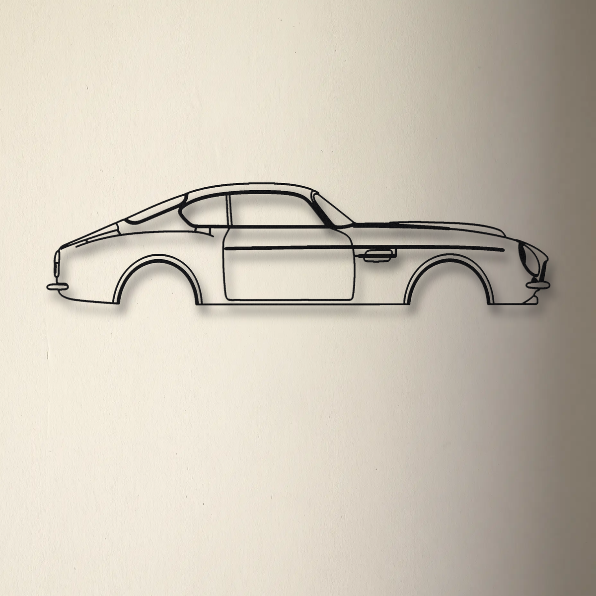 Aston Martin DB4 GT Zagato floating mount drop-shadow detail