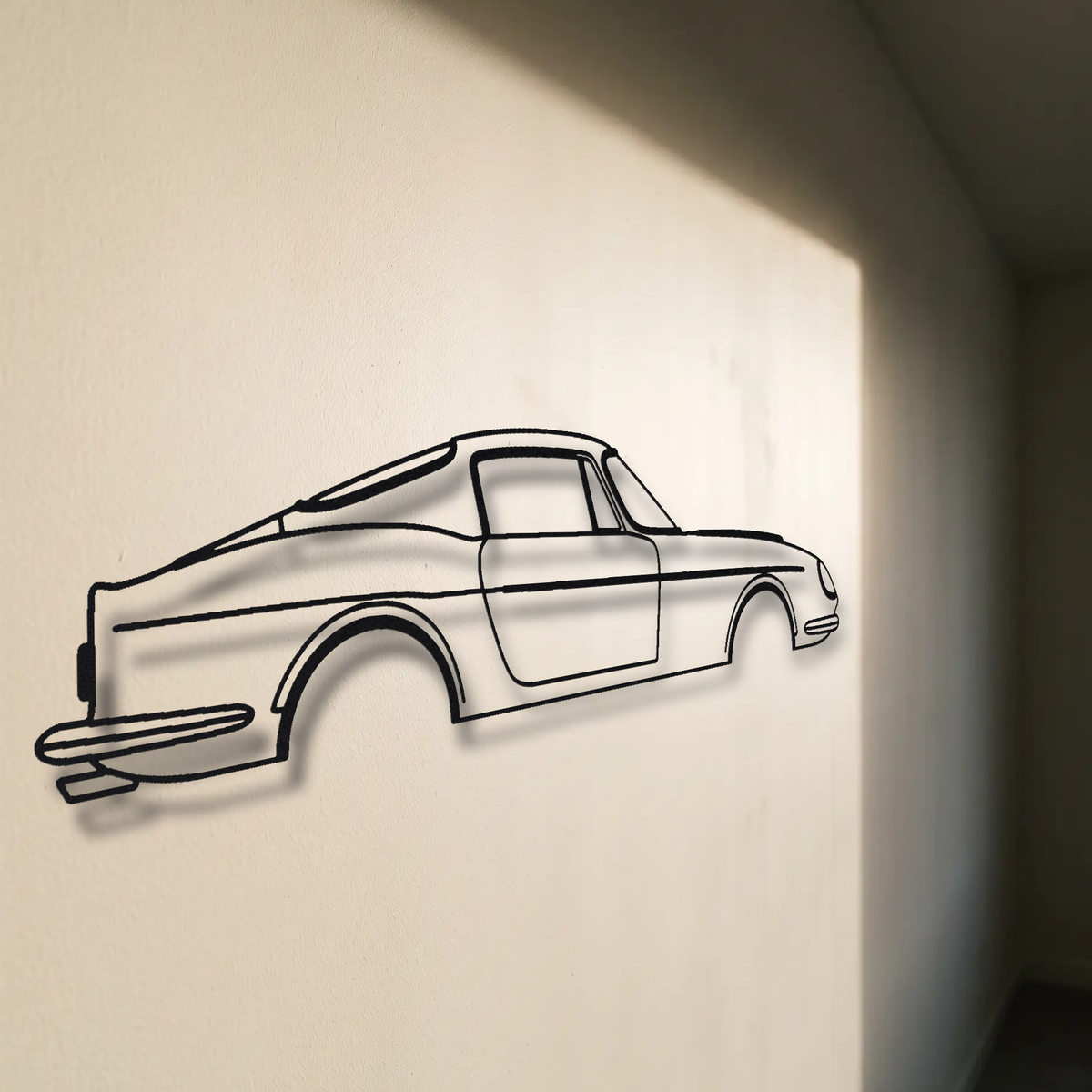 Ferrari 275 GTB/4 floating mount drop-shadow detail