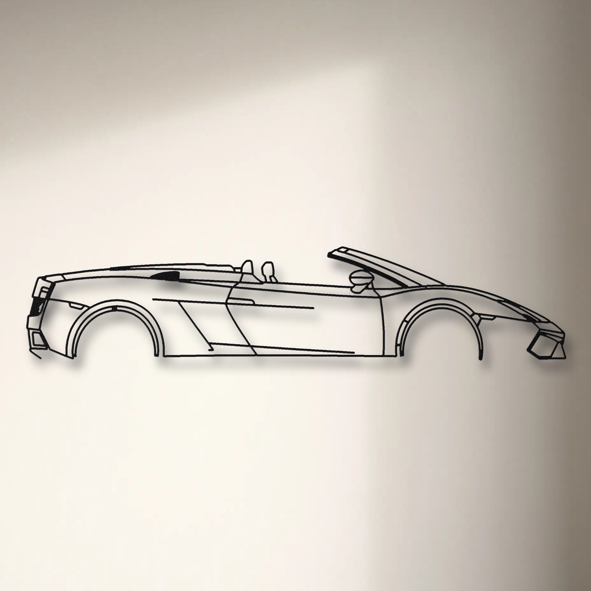 Lamborghini Gallardo LP570-4 Spyder Performante floating mount drop-shadow detail