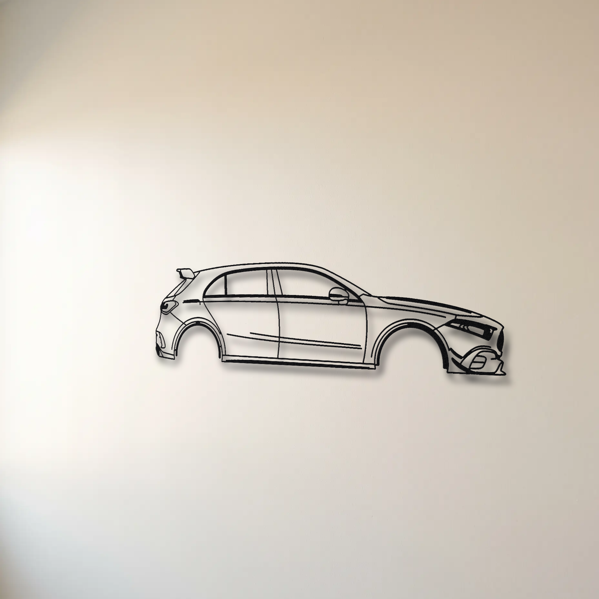 Mercedes-AMG A45 S W177 floating mount drop-shadow detail
