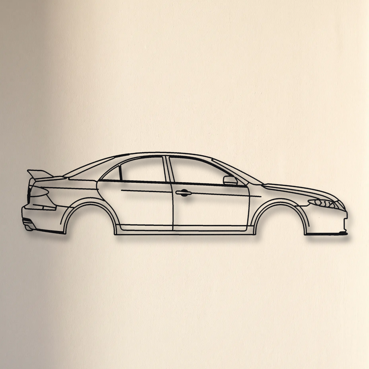 Mazda Mazdaspeed6 floating mount drop-shadow detail