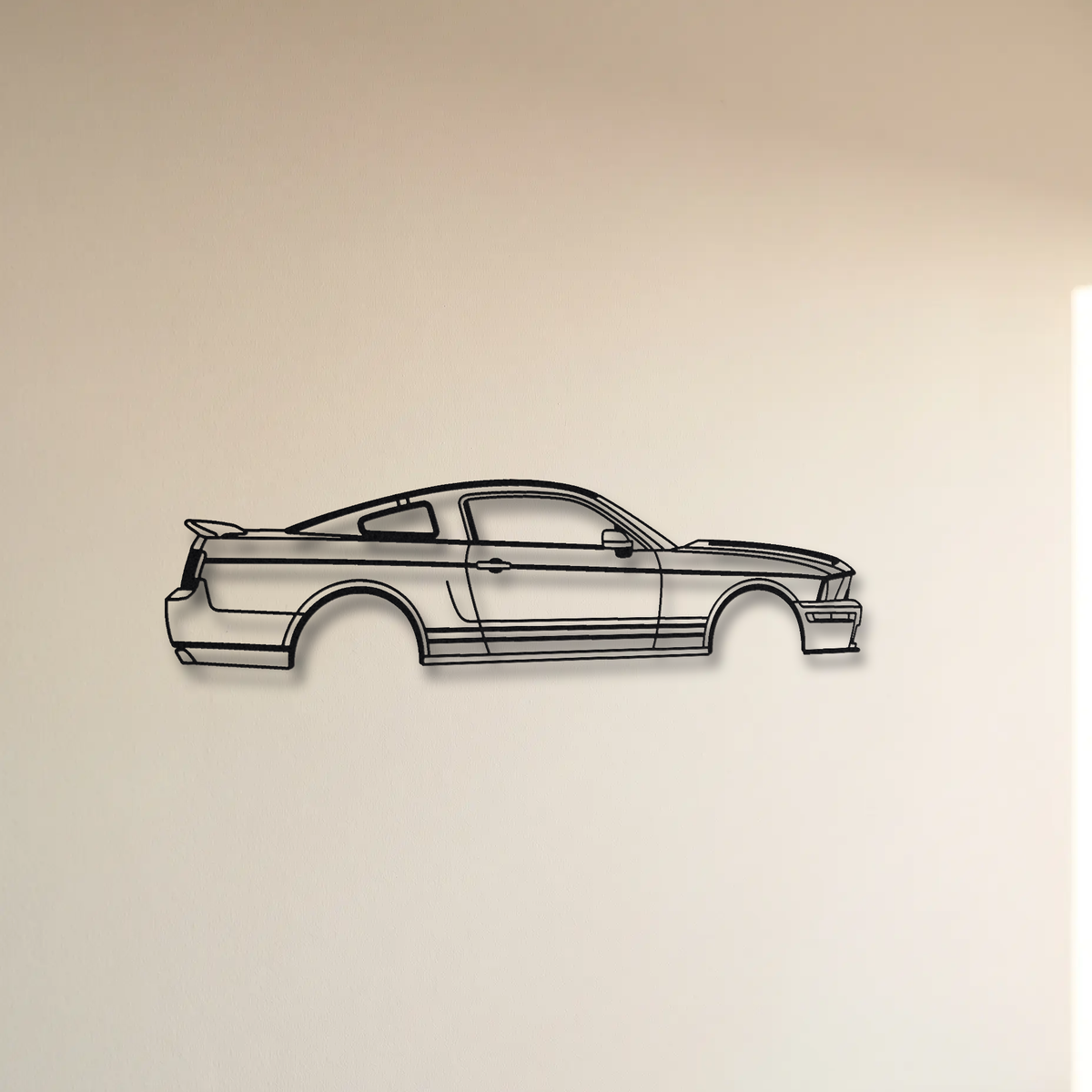 Ford Shelby GT500KR S197 floating mount drop-shadow detail