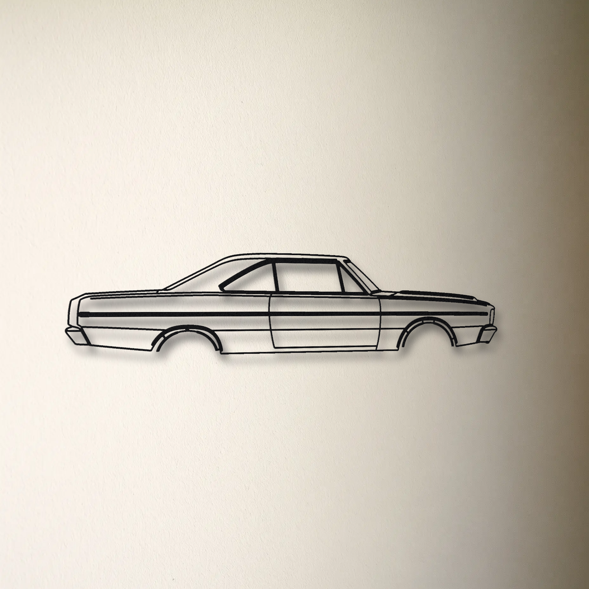 Dodge Dart GTS floating mount drop-shadow detail