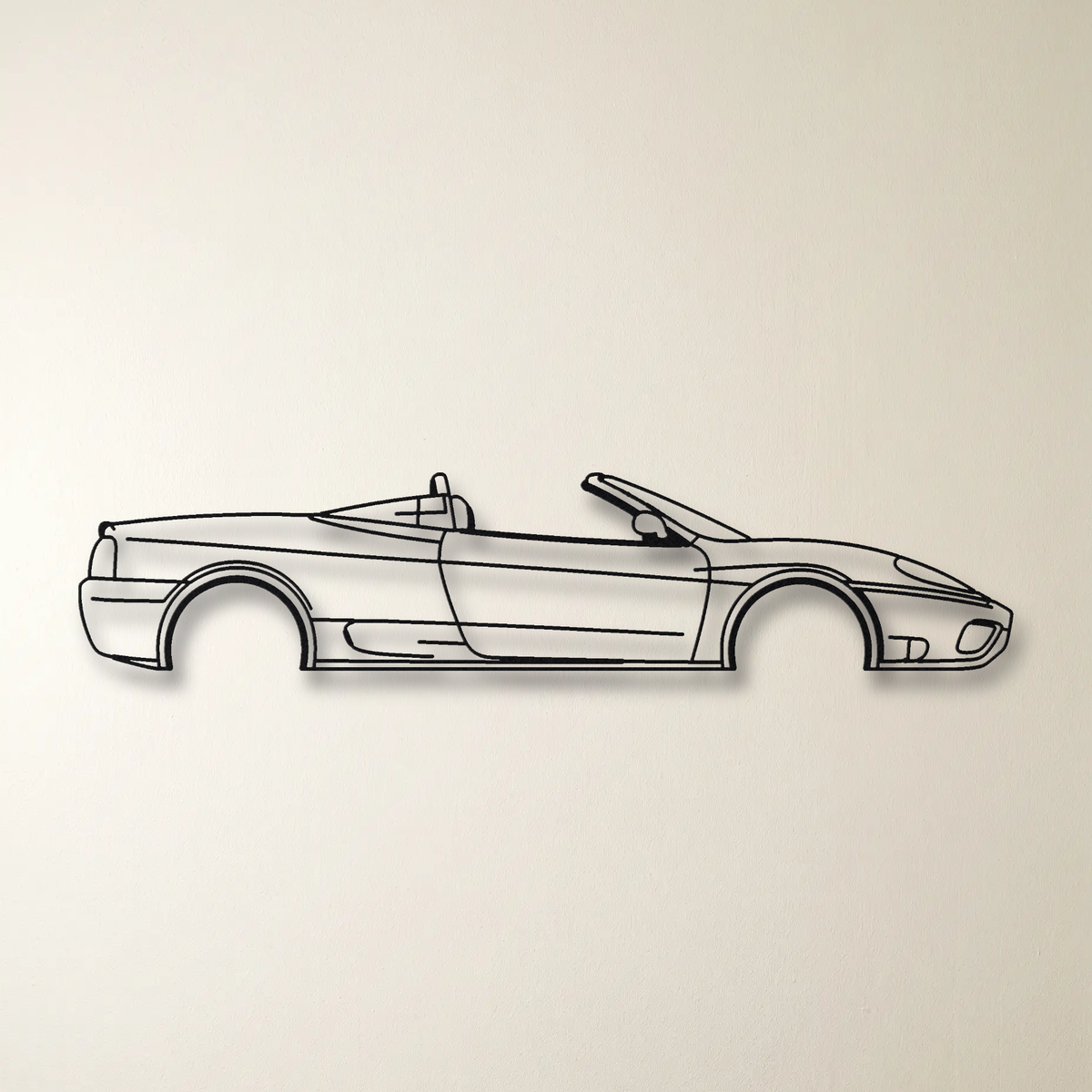 Ferrari 360 Spider floating mount drop-shadow detail